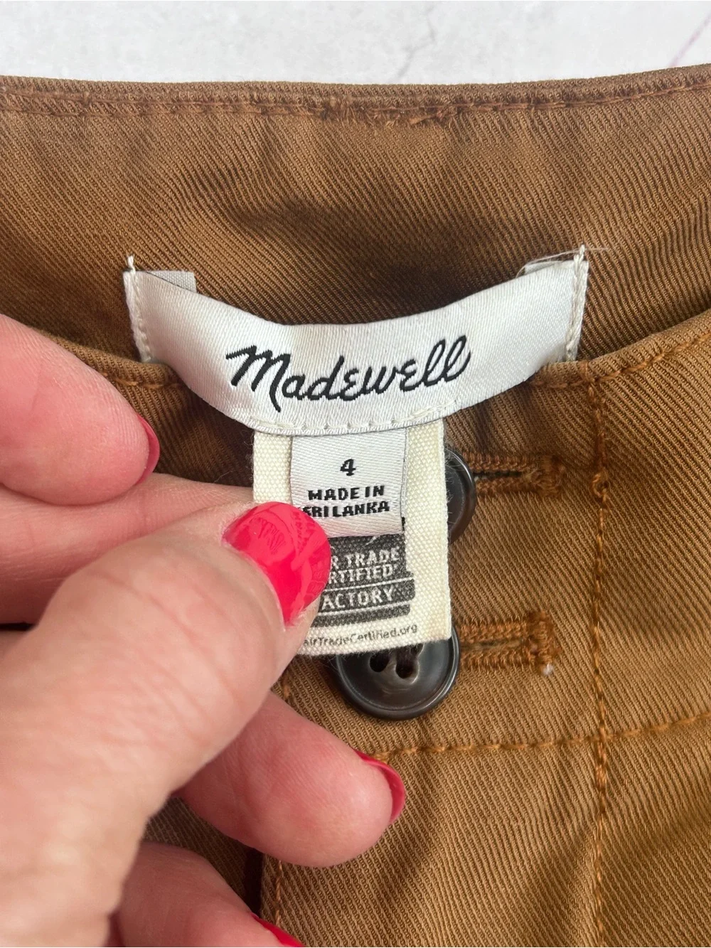 Madewell Harlow High Rise Wide Leg Trouser Pants in Acorn / Warm Brown Size 4 - Picture 7 of 16